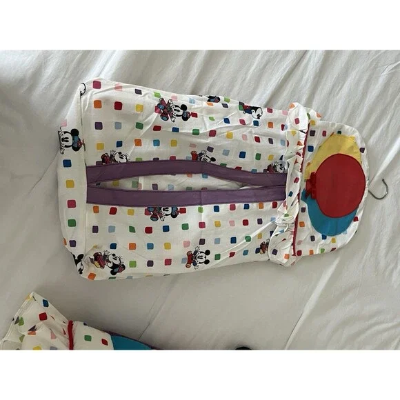 Disney Babies Mickey Mouse Balloons primary colors  Crib Sized Blanket Comforter - Picture 14 of 16